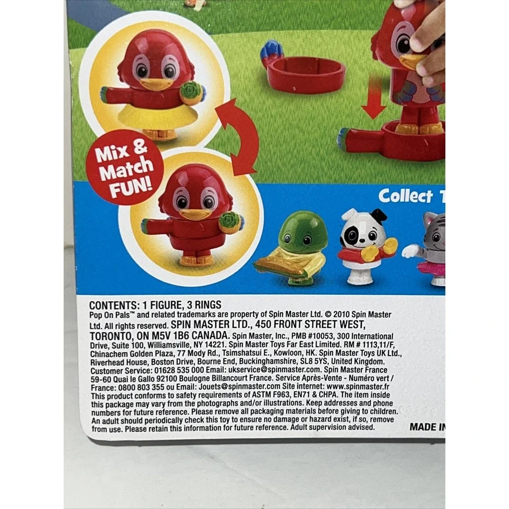 Pop on Pals Priscilla The Parrot Mix & Match Fun Toy Figure Spin Master New‎ A6